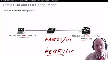Lesson: 10.3 GUA and LLA Static Configuration (CCNA 1: Introduction to Networks Semester 1 of 3)