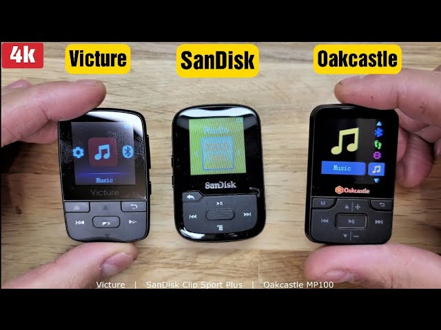 دفع خذ نزهة الناقد  SanDisk Clip Sport Plus VS Oakcastle VS Victure MP100 MP3 Players Review -  YouTube