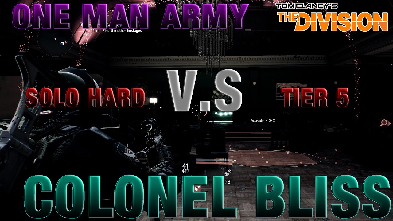 TIER 5 HARD COLONEL BLISS VS ONE MAN ARMY (D3-FNC ASSAULT BUILD)