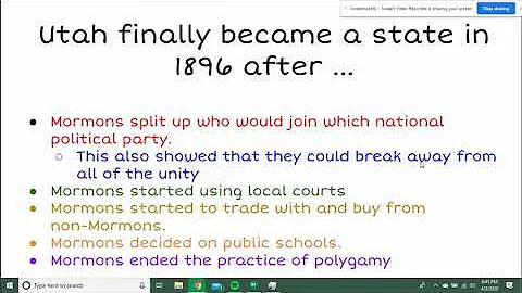 Struggle for Statehood: The End!