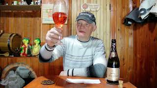 В свой День Рождения дегустирую лучшее Российское розовое шампанское  Новый Свет, Пино Фран Брют.