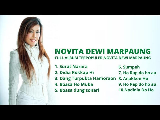 FULL ALBUM TERPOPULER NOVITA DEWI MARPAUNG PADA MASANYA ~ LAGU TERBAIK PADA MASANYA ~BATAK TOBA TOP class=