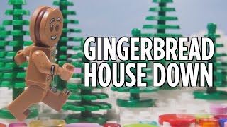 Gingerbread House Down - Holiday LEGO Animation