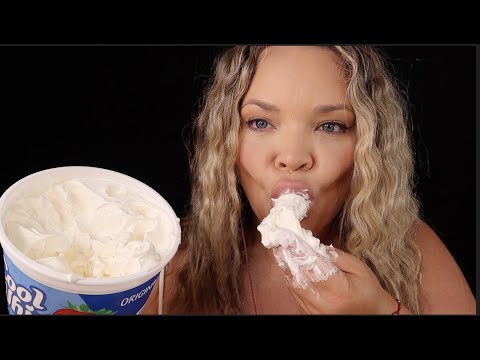ASMR Eating Cool Whip and Painting Your Face With It