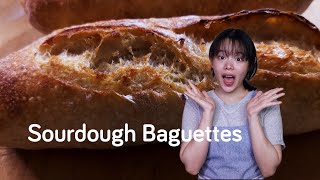 How to Make Tangzhong Sourdough Baguettes