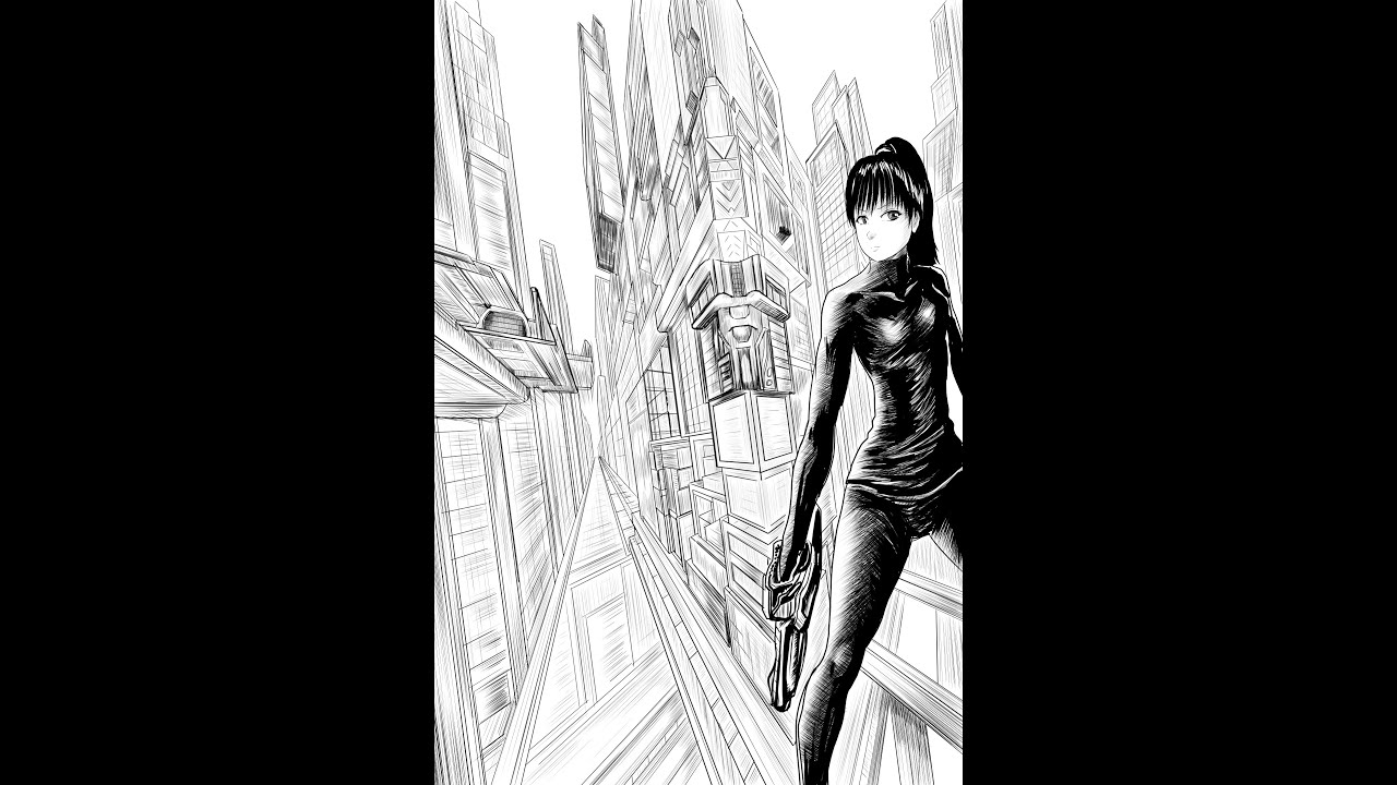 How To Draw A City Using Two Point Perspective - YouTube