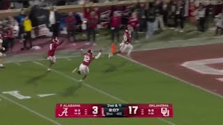 Carthage's Lewis with a pick-six against Alabama