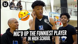 Mic&#39;D Up The Funniest Player In High School Basketball!