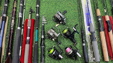 Video 837: Máy Câu Giá Rẻ Hàng Đẹp - Cần Lure Rút Nhật Giá Tốt - Cần Lure Bãi Daiwa, Shimano,…