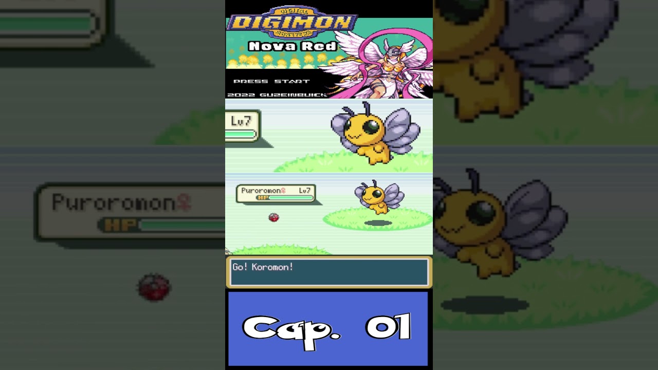 Puroromon Pokemon Digimon nova red 