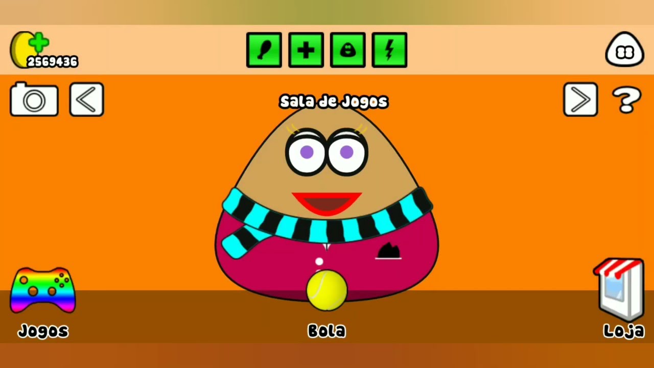 GAMEPLAY ANDROID - POU O SEU BICHINHO VIRTUAL - SAMSUNG GALAXY TAB P6210 -  PT-BR - BRASIL 