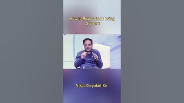 Study books using ChatGPT | Smart Study  | Vikas Divyakirti Sir