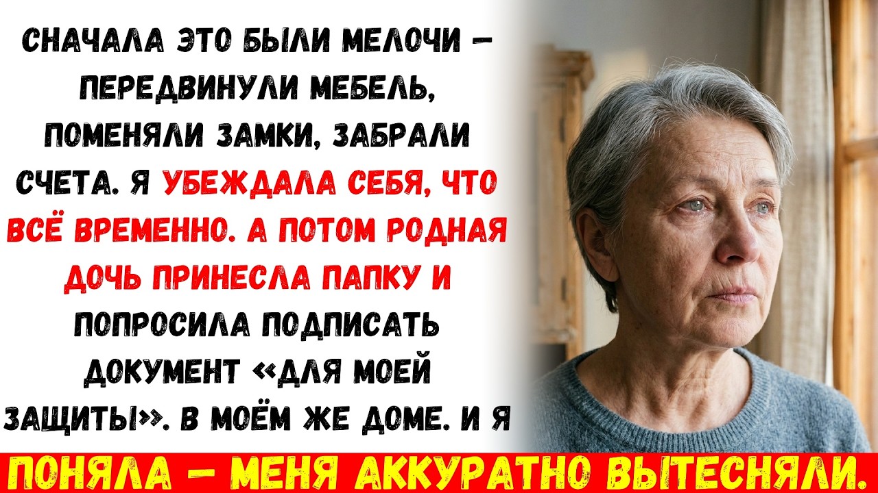 Дочь попросила меня подписать документ в моём же доме… Я не сразу поняла, к чему всё идёт