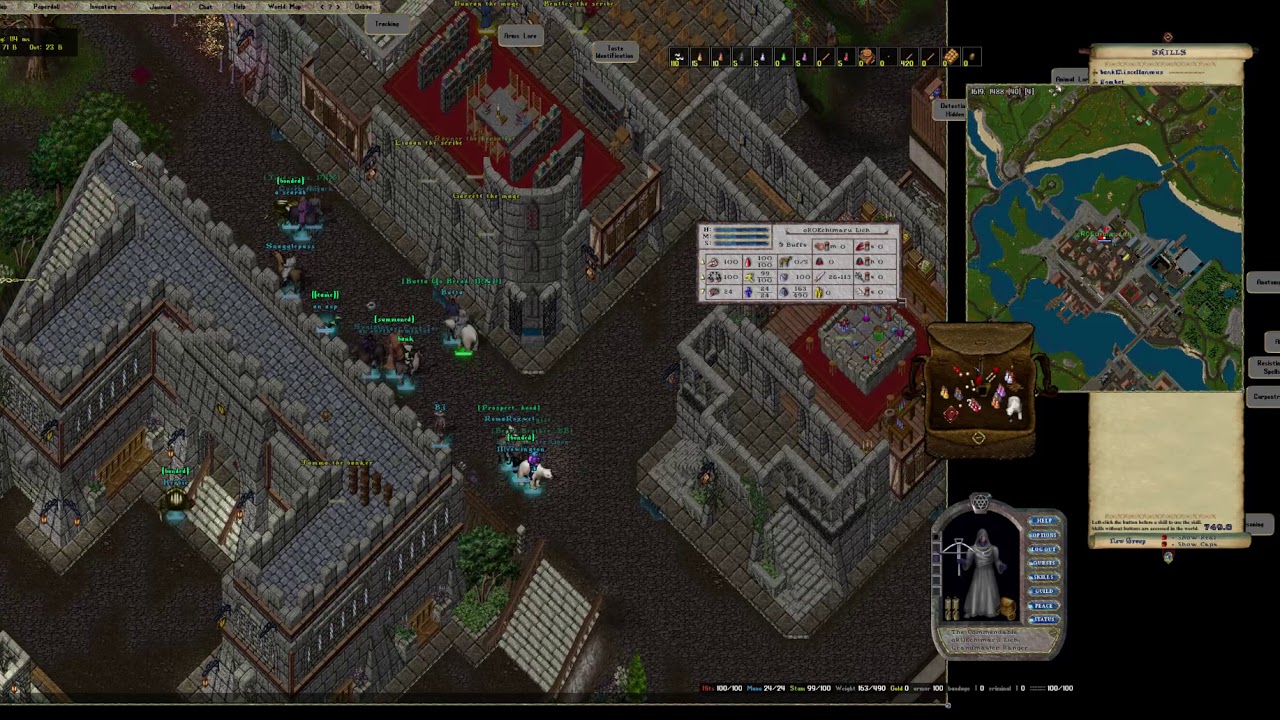 Classicuo Layout ClassicUO Ultima Online Test on UO Outlands - YouTube