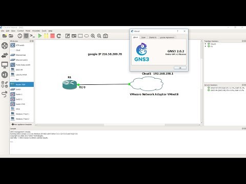 GNS3 2.0.2 WMware connect cloud to Internet