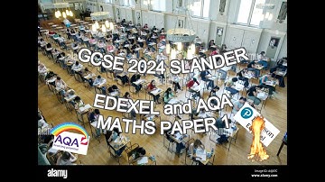 GCSE 2024 Slander - EDEXEL and AQA MATHS PAPER 1