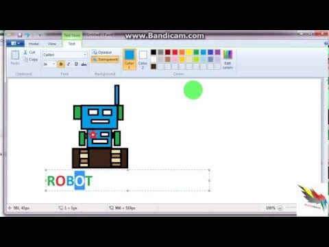Easy Draw ROBOT with paint