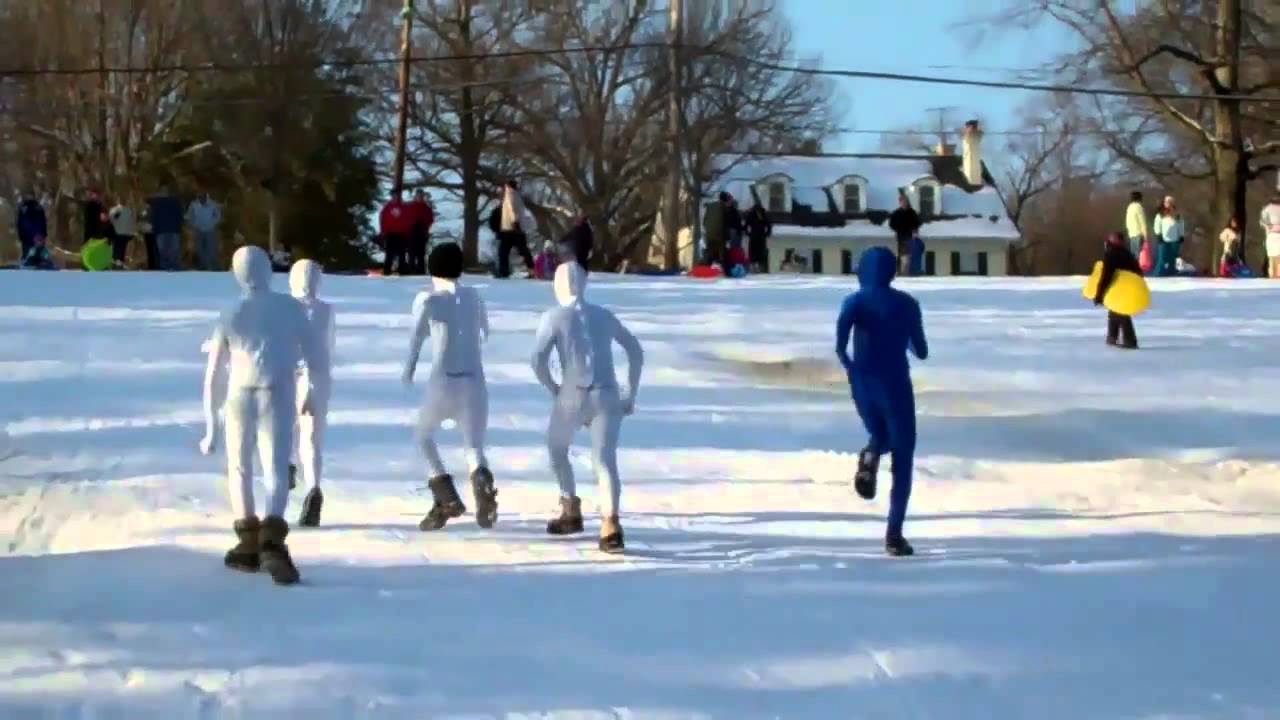 Morphsuits - White Morphs, Fun in the snow