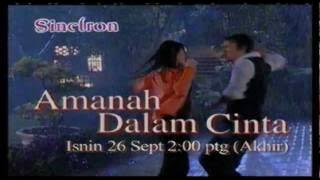Promo Amanah Dalam Cinta (Sinetron) EPISODE AKHIR @ Tv3! (26/9/2011)