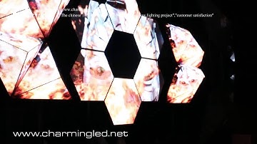 led hexagon display