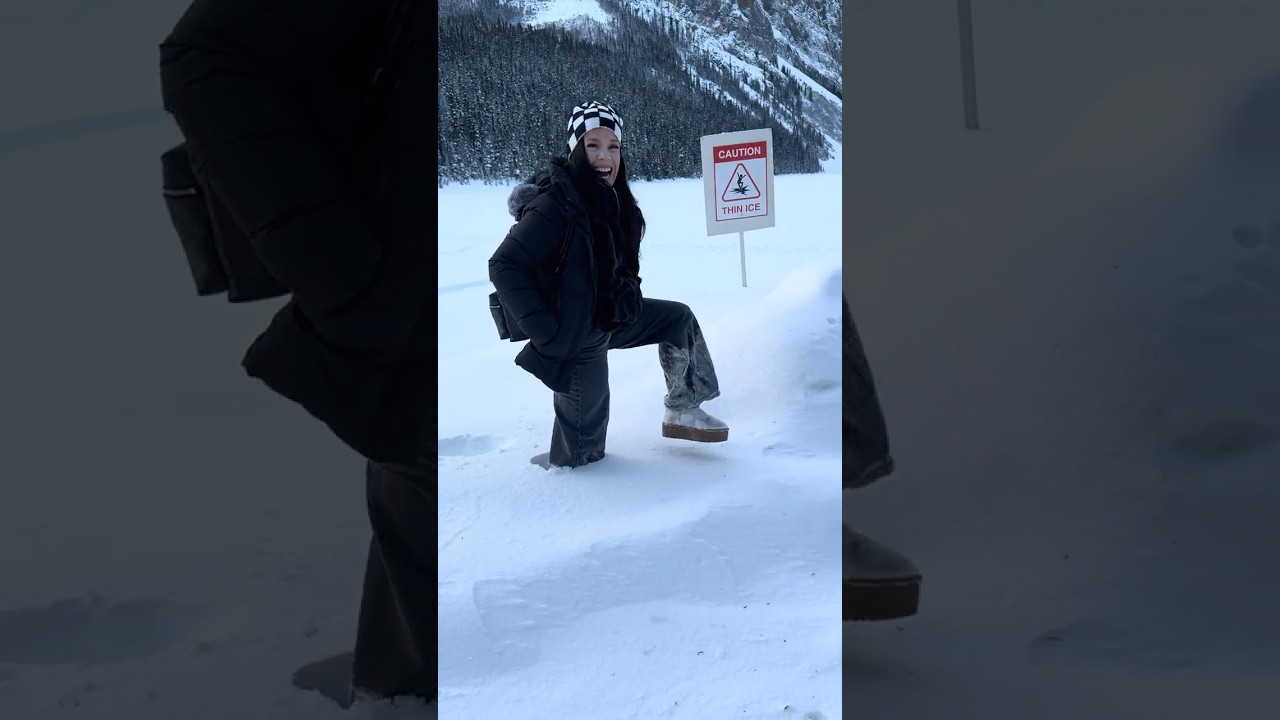 Day 2 in Canada: Walking on Lake Louise