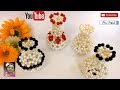 How to make flower vase,beaded flower vase,pearl flower pot,only 10 step