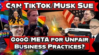 Can Musk and TikTok Sue Meta Google for Unfair Congressional Influence Peddling? #tiktok #elon