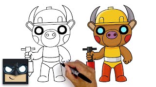 how to draw billy roblox piggy