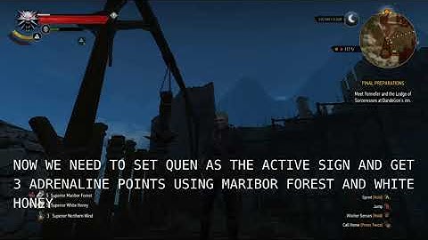 Witcher3 max sign tree exploit/glitch