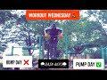 Pump Day | Weighted Rain Reps 🌧️⛈️ #shorts #fitness #motivation