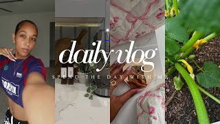 DAILY VLOG | Grocery shop with me + How to organize meal planning + Garden update + Solo parenting