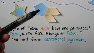 Celebrity Geometry 11.1b, Classify, Identify, Three-dimensional figure from a net Profile