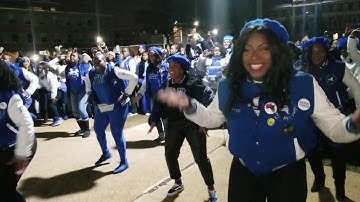 Zeta Phi Beta Soroity,Inc  Stepping at Howard University