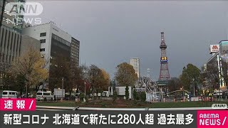 新型コロナ　北海道内の感染者数280人超　過去最多(2020年11月20日)