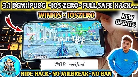 BGMI IOS HACK 3.1 ! IOS HACK BGMI ! IOS HACK IPHONE IPADS