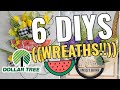 🌻((NEW!!)) 6 DIY DOLLAR TREE DECOR CRAFTS ~WREATH~ BIG BOW  Olivia's Romantic Home DIY 🌻