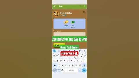 Zoo Rebus of The Day 10 January, 2025| Airdrop Mining