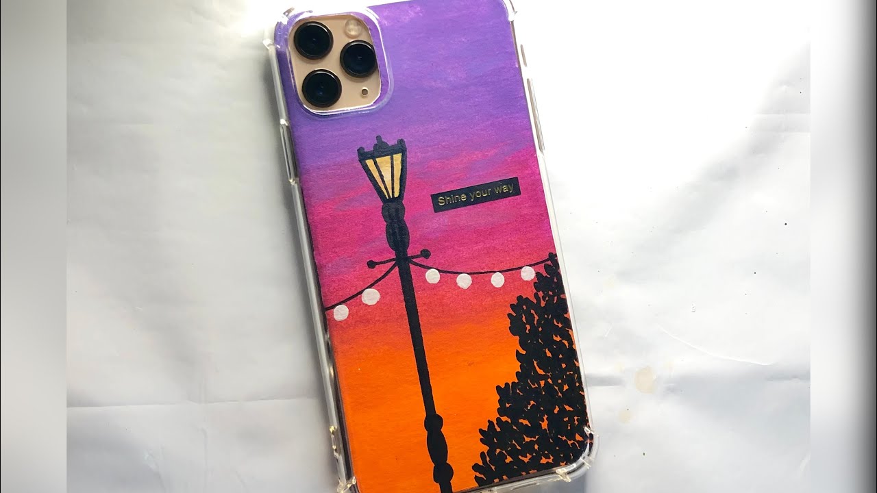 Easy painting | Phone case idea | Aesthetic phone case | DIY phone case | Watercolor painting Easy painting | Phone case idea | Aesthetic phone case | DIY phone case | Watercolor painting