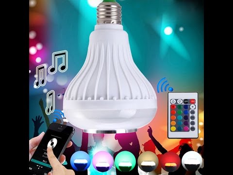 RC LED Bulb Light Bluetooth 3.0 Speaker