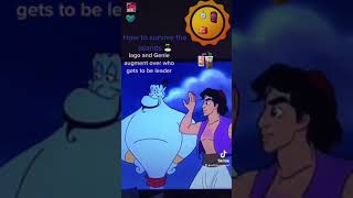 The Genie And Iago Fight Over Who Gets To Be A Leader