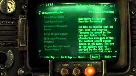 Fallout 3 Walkthrough - Pip Boy and Terminal #41 - MGL