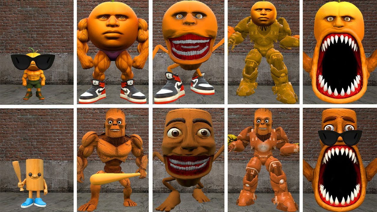 YES YES: ALL THE NEW EVOLUTIONARY FORMS OF THE ODINDINDUN VS TUNGTUNG SAHUR FAMILY IN GMOD!