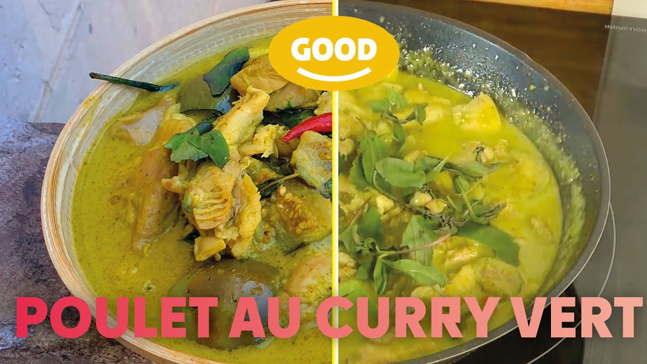 Poulet thaï au curry vert & lait de coco Recette