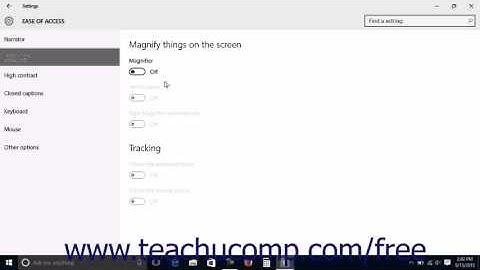 Windows 10 Tutorial Magnifier Settings Microsoft Training