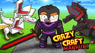 Manhunt CRAZY CRAFT! (Speedrunner vs Hunters)