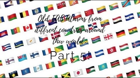 🌎Old EAS Alarms from different countries around the world: Part 5: It