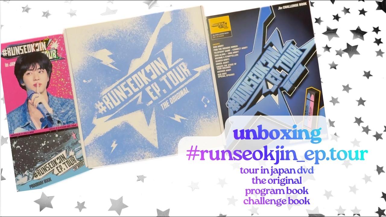unboxing jin - #RUNSEOKJIN_EP.TOUR (Japan dvd, challenge book