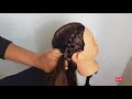 Tuto tresse collée facile à faire ( Étape facile)