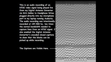 NTSC Signal Altered to NBTV Demonstration