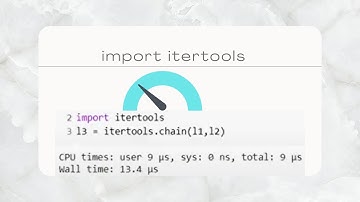 Crazy fast python list operations with Itertools